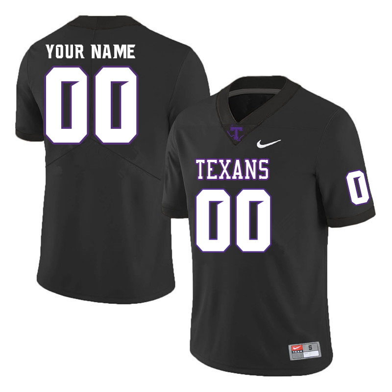 Custom Tarleton State Texans Name And Number College Football Jerseys Stitched Sale-Black